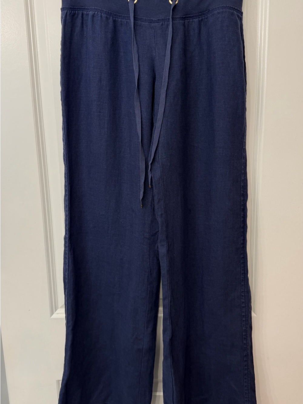 Lilly Pulitzer Women’s Navy Linen Beach Pants